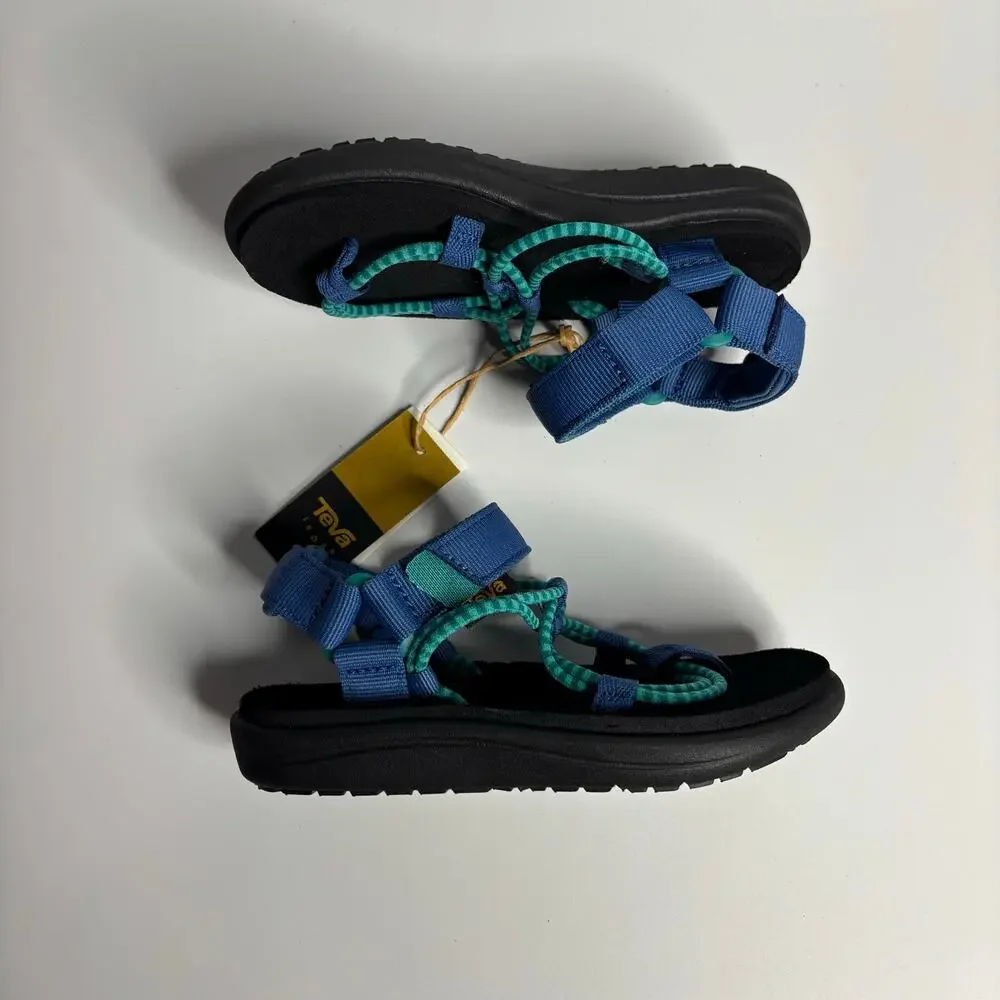 Teva Girls Voya Infinity Sandal in Waterfall/Dark Blue